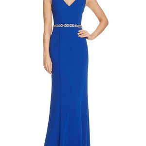 Womens JS Collections Blue Mother of the Bride Brides Maid Gown Formal Dress 12